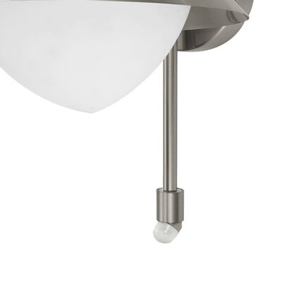 EGLO Lámpara de pared de exterior con sensor Sidney plateado