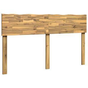 vidaXL Cabecero con borde natural ROSTOCK Blanco 160 cm