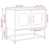 vidaXL Mueble para TV acero laminado en frío rosa 68x39x60,5 cm