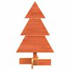 vidaXL &Aacute;rbol de Navidad de adorno madera maciza pino marr&oacute;n cera 60 cm