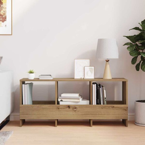 vidaXL Estante de revistas Roble artesanal 102 x 30 x 45 cm