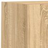 vidaXL Muebles TV pared con LED 6 pzas madera ingenier&iacute;a roble Sonoma