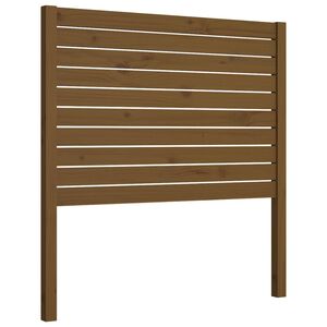 vidaXL Cabecero de cama madera maciza de pino marr&oacute;n miel 106x4x100 cm