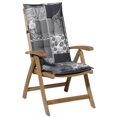 Madison Cojín para silla con respaldo alto Sifra gris 123x50 cm
