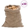 vidaXL Sacos de yute 30 unidades 60x105 cm 100% yute 220 g/m&sup2;