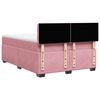 vidaXL Cama box spring con colch&oacute;n terciopelo rosa 140x200 cm
