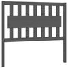 vidaXL Cabecero de cama madera maciza de pino gris 105,5x4x100 cm