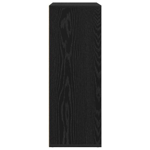 vidaXL Aparador Roble Negro 60 x 31 x 84 cm Madera de ingeniería