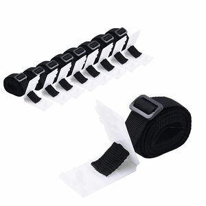 vidaXL Fijaciones para enrollacobertor de piscina universal 8 uds 1,8m