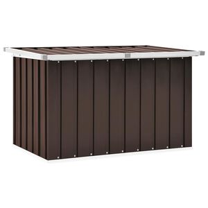 vidaXL Caja de almacenaje para jard&iacute;n marr&oacute;n 109x67x65 cm