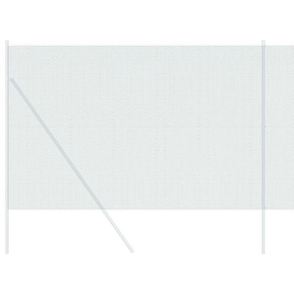 vidaXL Cerca Hexagonal Verde 1.5 x 50 m Acero