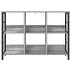 vidaXL Estante de libros Gris Sonoma 102 x 32 x 72,5 cm