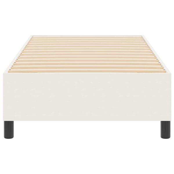 vidaXL Cama de plataforma Crema 100 x 200 cm tela