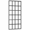 vidaXL Puerta corredera con set herrajes negro 90x205 cm vidrio ESG