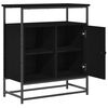 vidaXL Aparador Roble Negro 69 x 35 x 80 cm Madera de ingenier&iacute;a