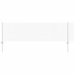 vidaXL Valla con Poste Plateado