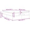 vidaXL Estructura cama otomana colch&oacute;n tela marr&oacute;n oscuro 140x190cm