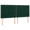 vidaXL Estructura cama con cabecero terciopelo verde oscuro 180x200 cm