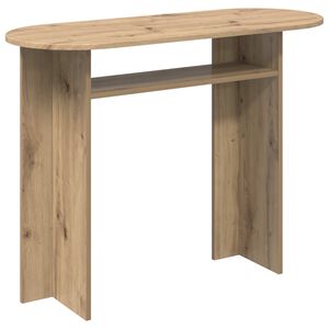 vidaXL Mesa Consola Roble artisan 100 x 39,5 x 75 cm