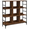 vidaXL Aparador de madera de ingenier&iacute;a marr&oacute;n roble 102x32x103,5 cm