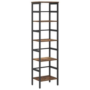 vidaXL Estante de libros 4 niveles 40 x 29,5 x 149 cm Madera Vieja