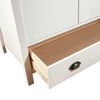 vidaXL Armario de 2 puertas Hill madera maciza pino blanco 89x50x170cm