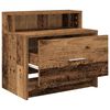 vidaXL Mesillas de noche con caj&oacute;n 2 uds madera vieja 51x31x47 cm