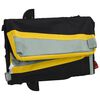 vidaXL Remolque para bicicleta hierro negro y amarillo 45 kg