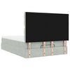 vidaXL Estructura cama otomana colchones gris claro 140x190cm