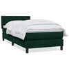 vidaXL Cama box spring con colch&oacute;n terciopelo verde oscuro 90x210 cm