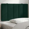 vidaXL Cabecero de cama acolchado Hanko terciopelo verde oscuro 90 cm