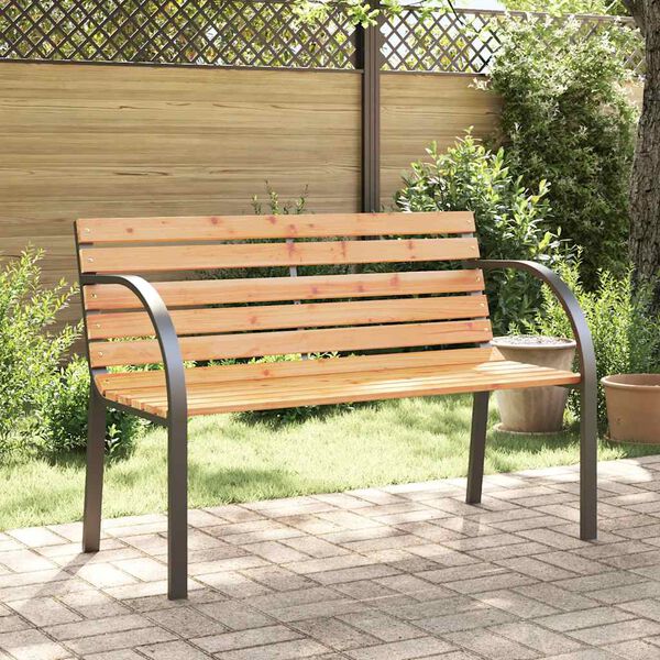 vidaXL Banco de jardín para niños de madera de abeto chino 81 cm