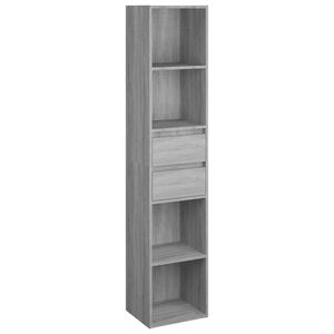 vidaXL Estanter&iacute;a de madera de ingenier&iacute;a gris Sonoma 36x30x171 cm