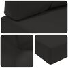 vidaXL Coj&iacute;n para sof&aacute; de exterior 2 pcs Negro Poli&eacute;ster