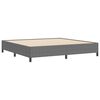 vidaXL Cama tipo Box Spring Gris Claro 200 x 200 cm Tela de Pana