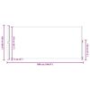 vidaXL Toldo lateral retr&aacute;ctil para patio rojo 220x500 cm