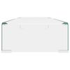 vidaXL Soporte para TV/Elevador monitor cristal claro 90x30x13 cm