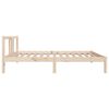 vidaXL Estructura cama individual sin colch&oacute;n madera maciza 90x190 cm