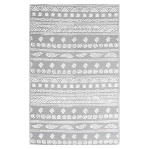 vidaXL Alfombra de exterior ARAKIL gris 160x230 cm PP