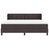 vidaXL Cama tipo Box Spring Marr&oacute;n Oscuro 180 x 200 cm tela
