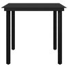 vidaXL Set comedor de jard&iacute;n 3 pzas y cojines rat&aacute;n sint&eacute;tico y vidrio