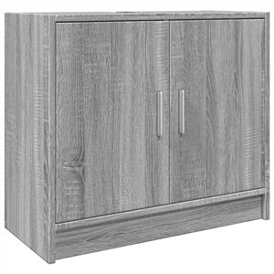 vidaXL Armario de lavabo madera de ingenier&iacute;a gris Sonoma 63x29x55 cm