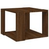 vidaXL Mesa de centro madera contrachapada roble marr&oacute;n 40x40x30 cm