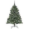 vidaXL &Aacute;rbol de Navidad artificial Verde 150 cm PVC, Pl&aacute;stico y Acero