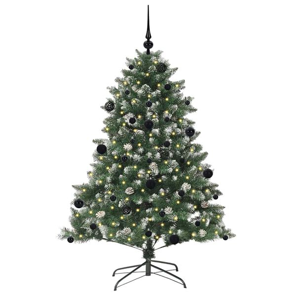 vidaXL &Aacute;rbol de Navidad artificial Verde 150 cm PVC, Pl&aacute;stico y Acero