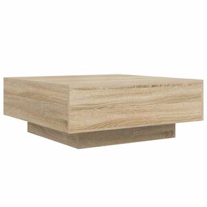 vidaXL Mesa de centro madera de ingenier&iacute;a roble Sonoma 80x80x31 cm