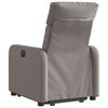 vidaXL Sillón reclinable elevable tela gris taupe