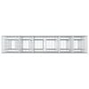 vidaXL Cama elevada de gavi&oacute;n 3 pcs Plateado 250 x 50 x 150 cm