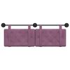 vidaXL Cabecera Colgante Morado 130 x 55 x 5 cm Terciopelo