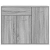 vidaXL Aparador de madera contrachapada gris Sonoma 88x30x70 cm